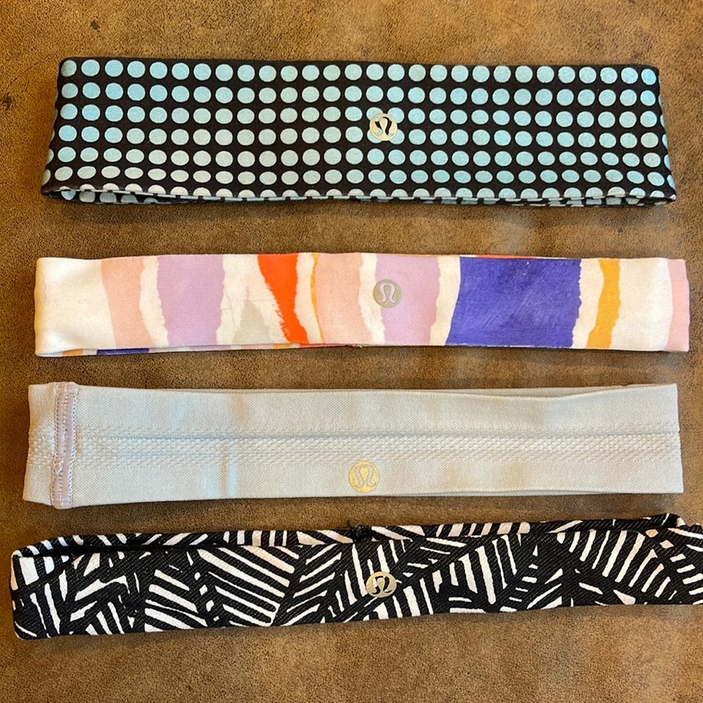 4 lululemon headbands